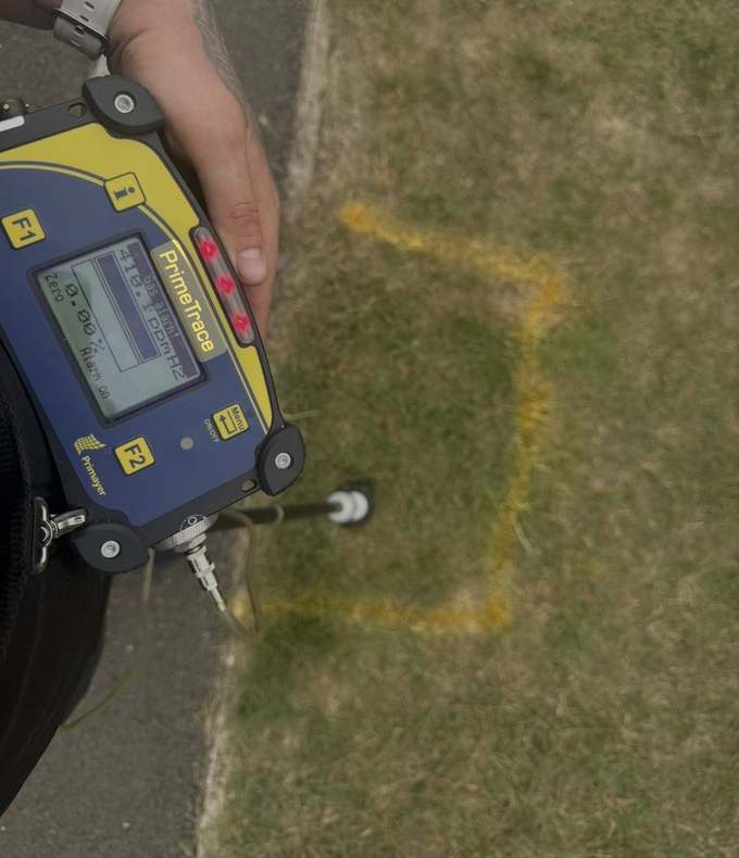HUBB Group engineer conducting non-destructive leak detection in Woodbridge